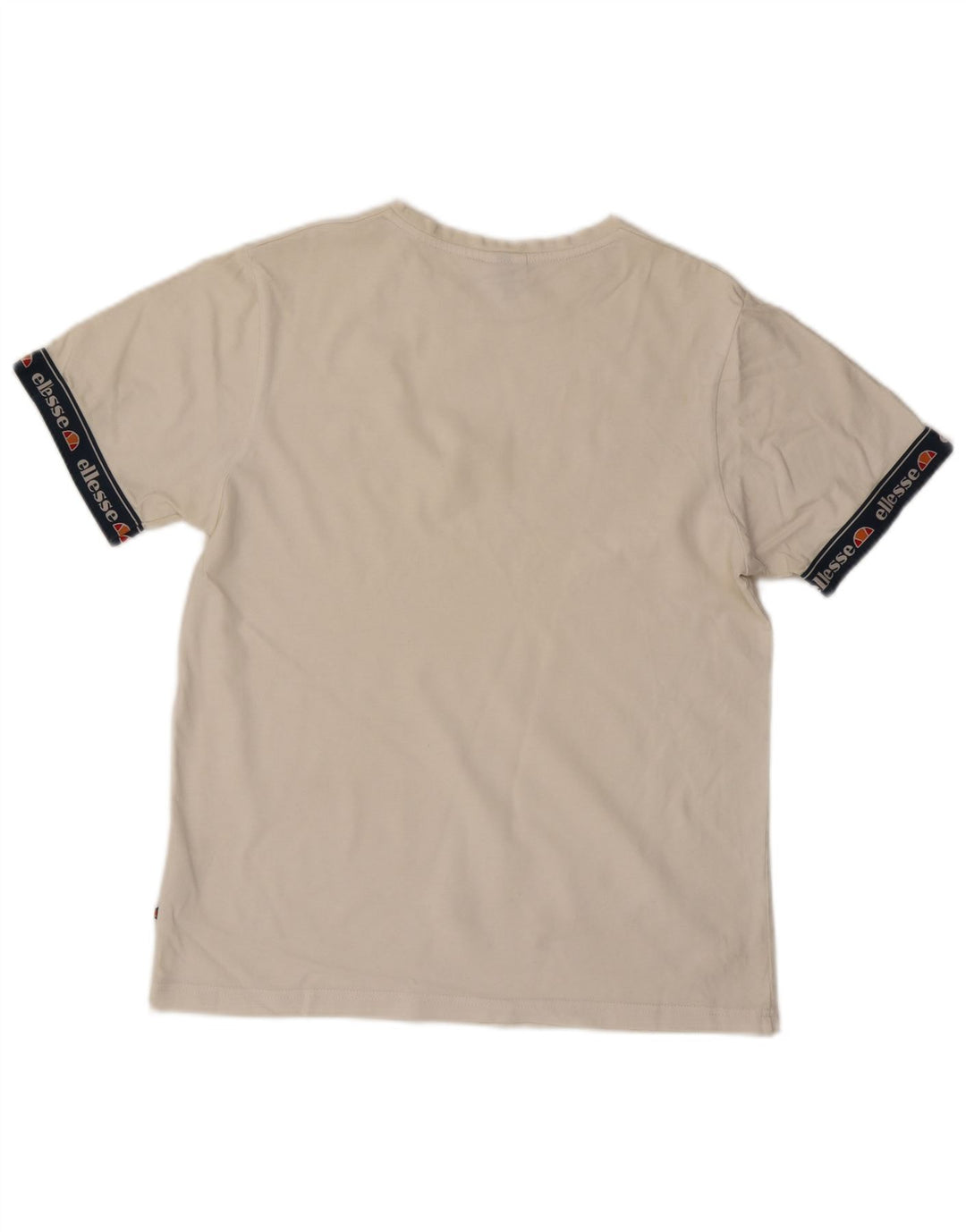 Tricou cu grafic pentru bărbați Ellesse Top din bumbac alb mediu
