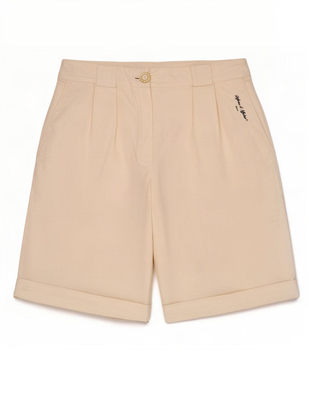 Pantaloni scurti chino vintage pentru femei, mediu W28 alb catifelat