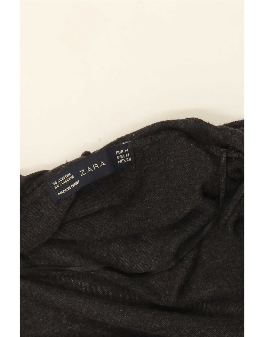 Pulover cardigan supradimensionat pentru femei Zara UK 14, gri mediu