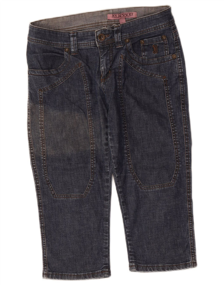 Bermude pentru femei Jeckerson Pantaloni scurți din denim W27 Small Blue Bumbac