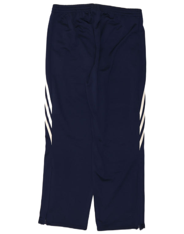 Pantaloni de trening Adidas pentru femei UK 14 Poliester mari bleumarin