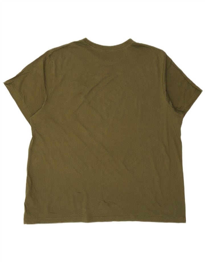 Tricou pentru bărbați NIKE Top 2XL Kaki Bumbac