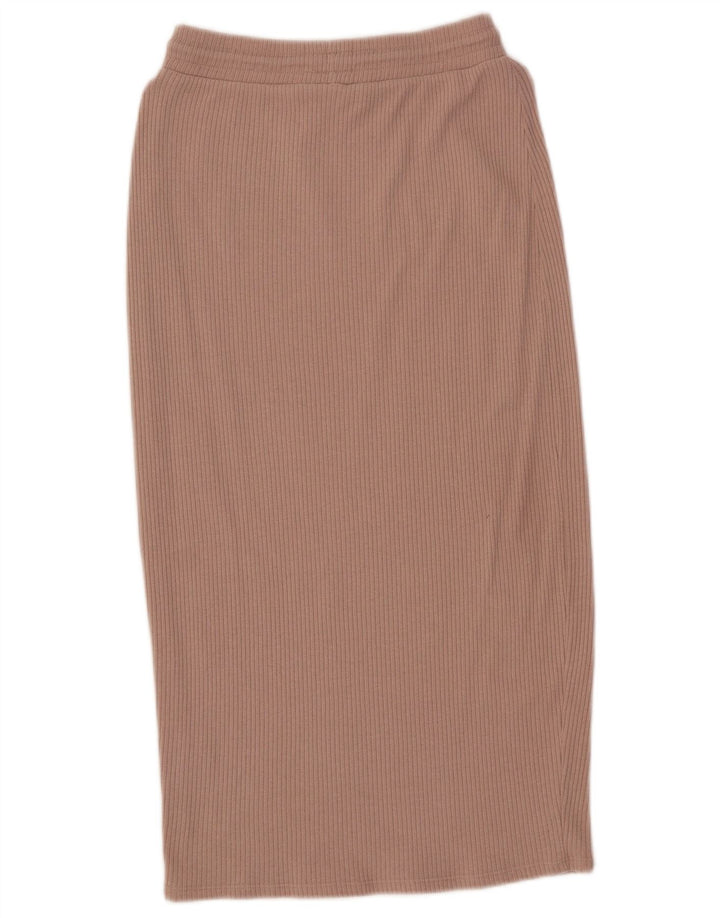 Fusta Midi Zara Femei cu talie inalta Medium W28 Poliester roz