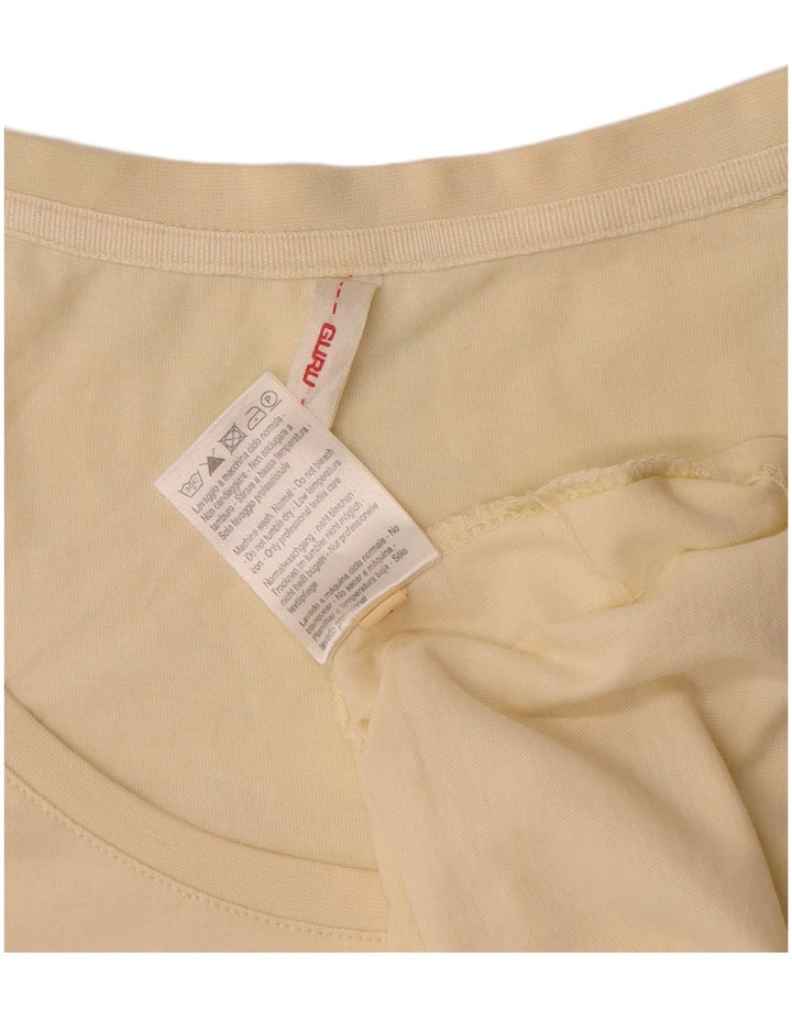 Tricou pentru femei Guru Top UK 12 Medium Off White Bumbac