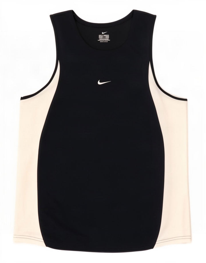 Vest Vest Top Dri Fit Nike pentru bărbați, mediu bleumarin, poliester color bloc