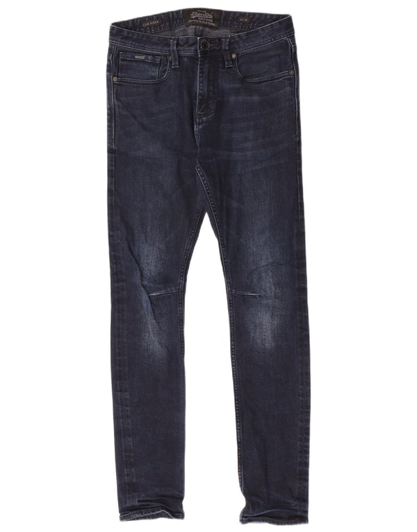 Blugi Superdry Low Rider Slim pentru bărbați W28 L32 Bumbac albastru