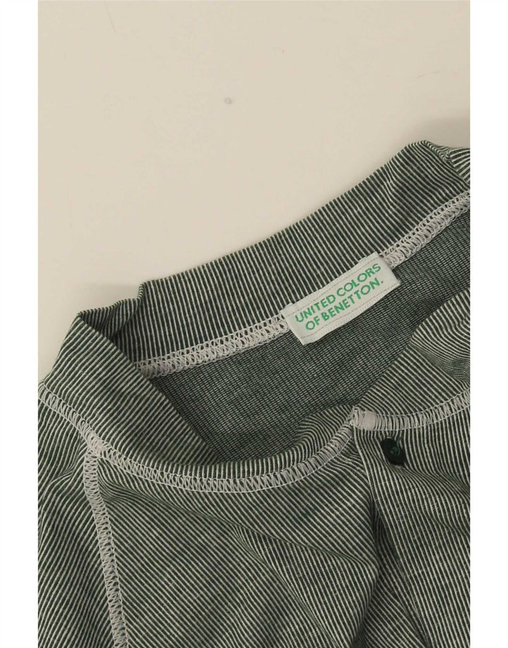 Top din jerseu pentru bărbați Benetton, cu dungi verde mici