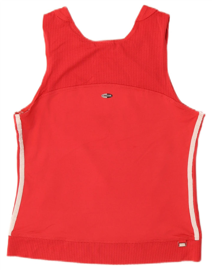 Adidas Climacool Crop Vest Top pentru femei UK 14 Medium Red Poliamidă