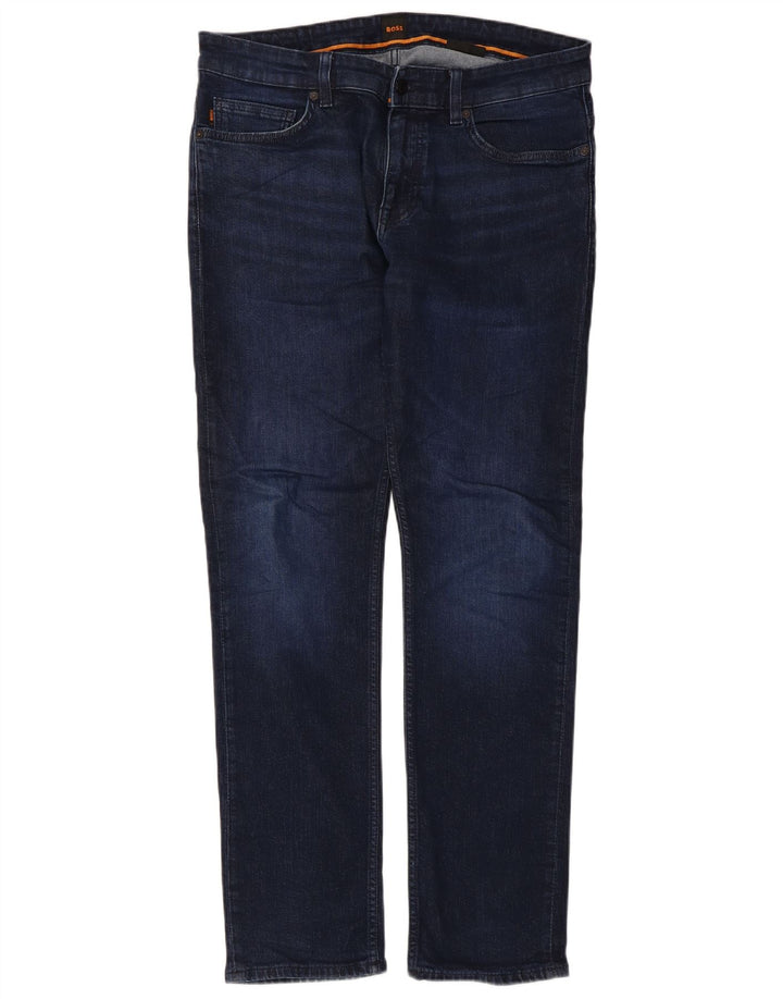 Blugi pentru bărbați Hugo Boss Delaware Slim W34 L31 bleumarin