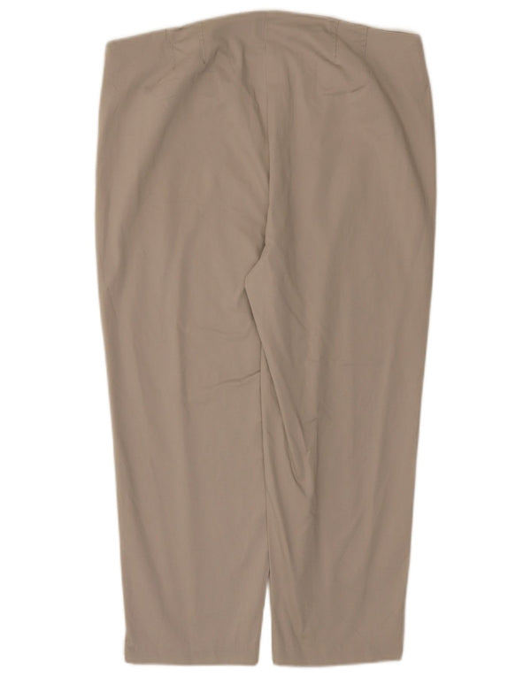 Pantaloni drepti Capri pentru femei Marks & Spencer UK 14 Large W34 L22 Gri
