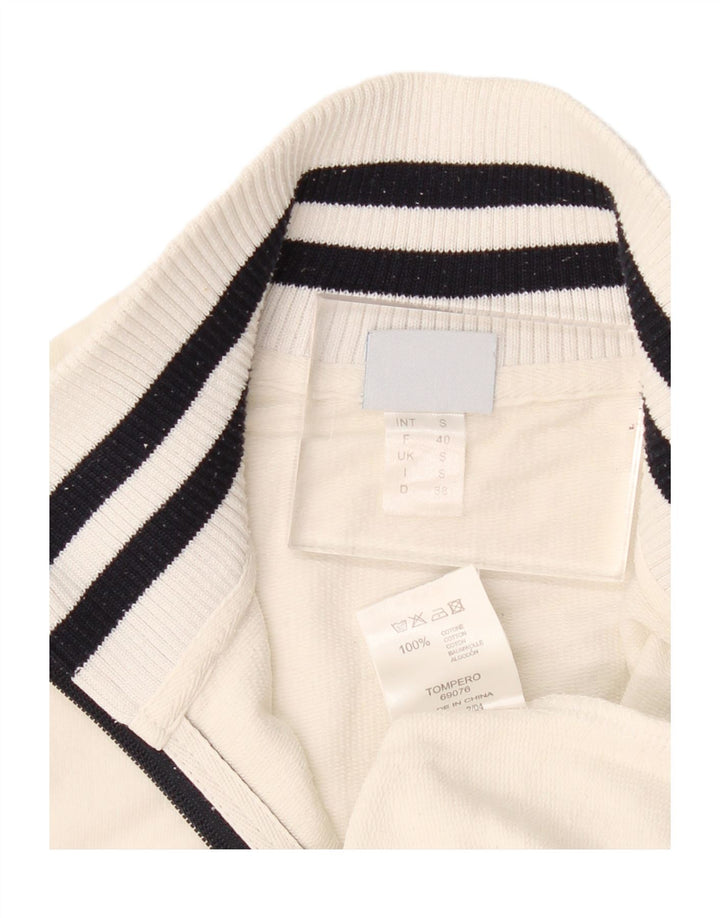 Jachetă de trening Arena pentru femei UK 10 Bumbac alb mic