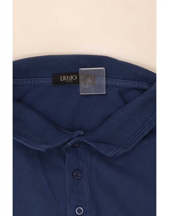 Tricou polo pentru bărbați Liu Jo, mare, albastru