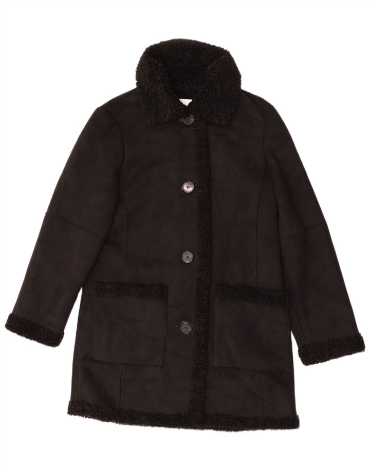 Pardesiu Sherpa pentru Damă Zara UK 10 Mic Negru