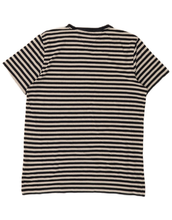 TOMMY HILFIGER Tricou pentru femei Slim Fit Top UK 14 Large Black Striped