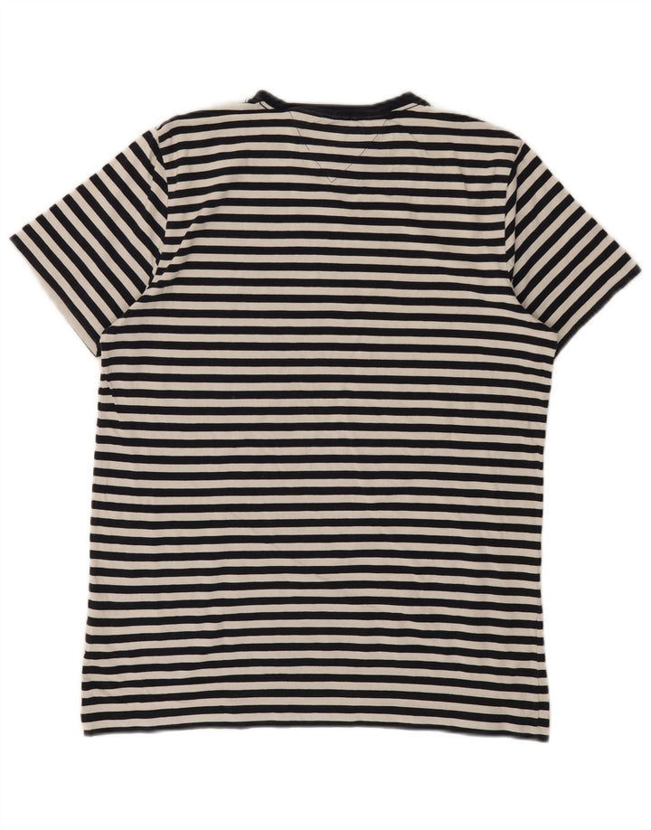 TOMMY HILFIGER Tricou pentru femei Slim Fit Top UK 14 Large Black Striped