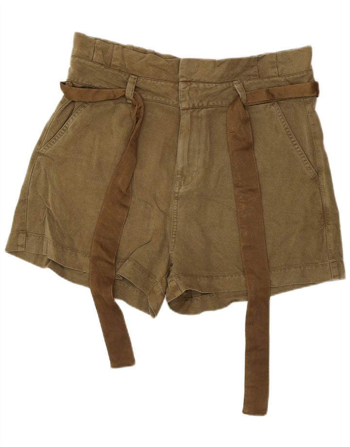 Pantaloni caldi cu talie înaltă Guess pentru femei, mari W34 kaki