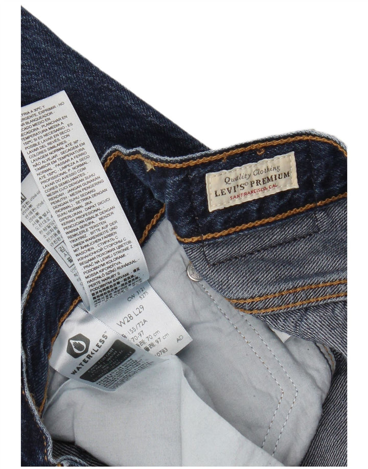 Blugi drepti pentru bărbați LEVI'S Ribcage W28 L29 Bumbac bleumarin