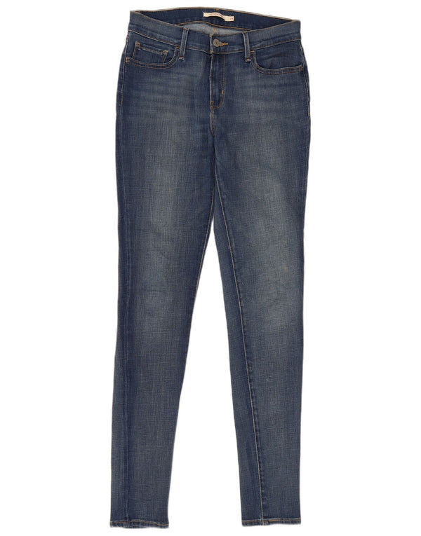 Levi's Womens 710 Super Skinny Jeans W29 L32 Blue Cotton