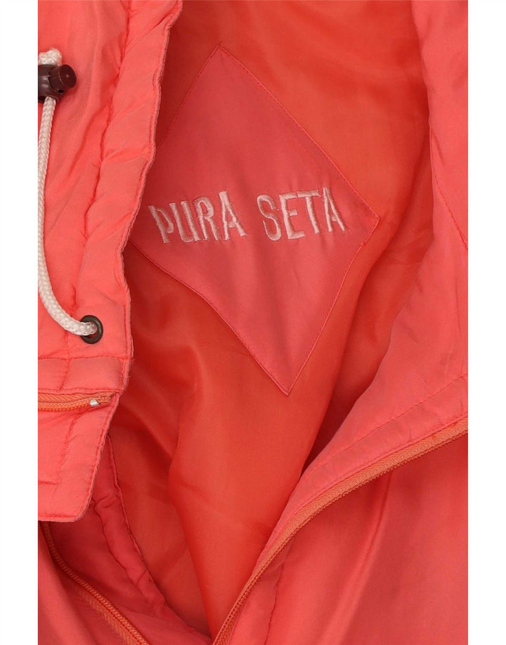 Jachetă vintage pentru femei, UK 18, XL, roz, mătase
