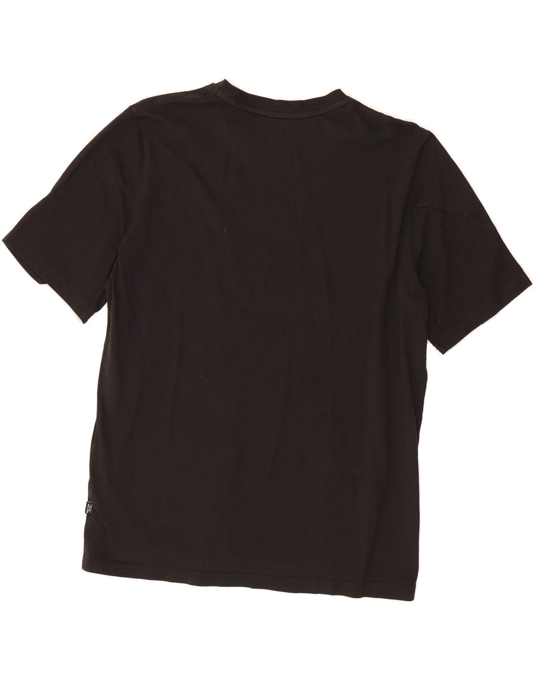 PUMA Mens T-Shirt Top Small Black Colourblock Cotton Vintage Puma and Second-Hand Puma from Messina Hembry 