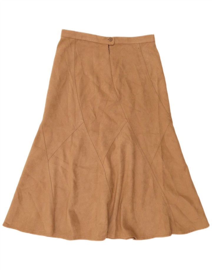 Fustă A-Line pentru femei Marks & Spencer UK 12 Medium W32 Poliester bej