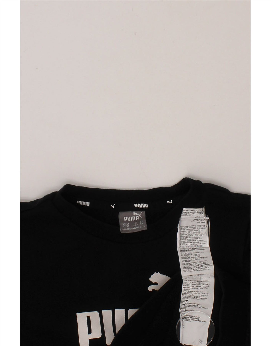 PUMA Boys Graphic Sweatshirt Jumper 2-3 Years  Black Cotton Vintage Puma and Second-Hand Puma from Messina Hembry 