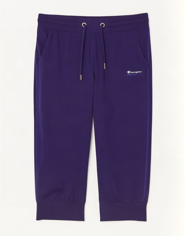 Pantaloni de trening Capri pentru femei Champion Pantaloni de jogging UK 18 XL Bumbac bleumarin