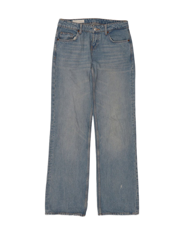 Blugi Drepți Femei Zara EU 36 XS W26 L34 Albastru Bumbac