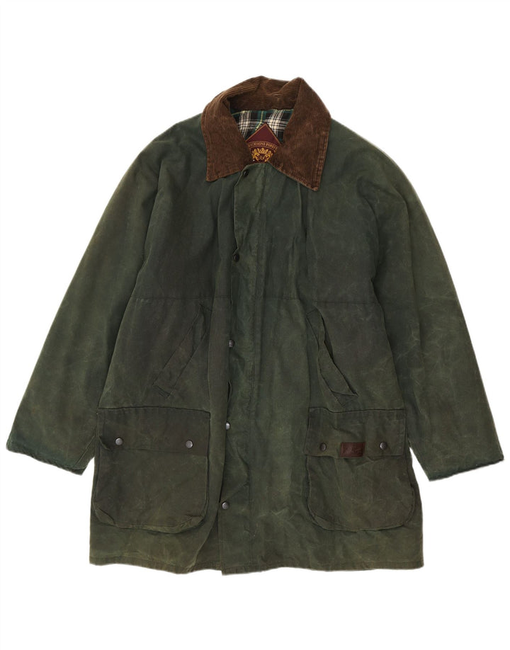 Jachetă pentru bărbați din bumbac ceruit Richmond Forest UK 42 XL verde