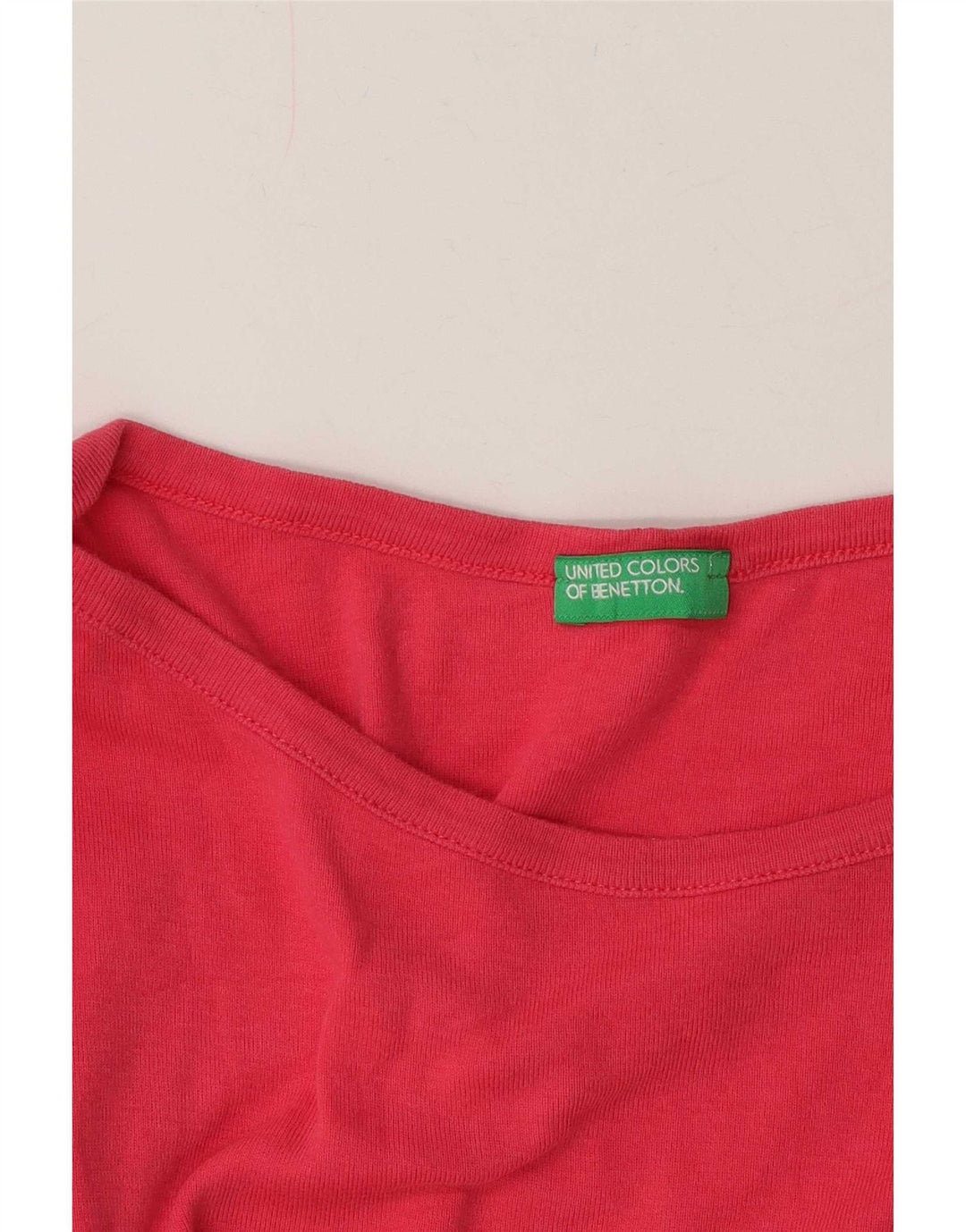 Top pentru femei Benetton cu mânecă lungă UK 12 Roz mediu