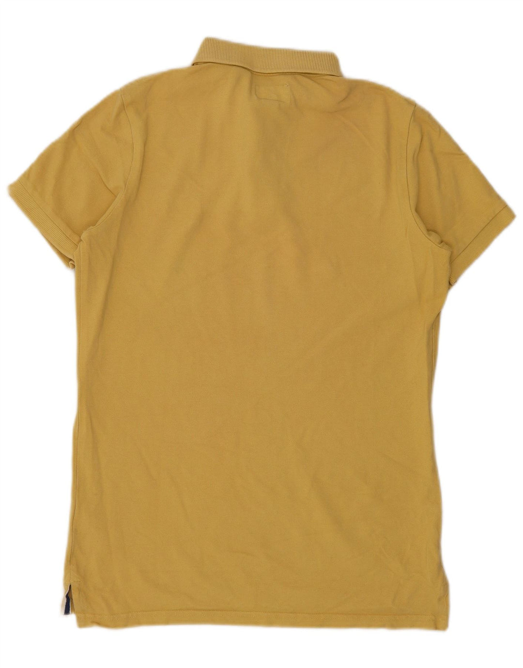 Tricou polo pentru bărbați Superdry, bumbac galben mediu