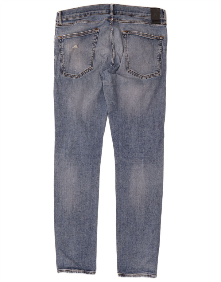 Blugi slim pentru bărbați Zara EU 46 XL W36 L33 Albastru