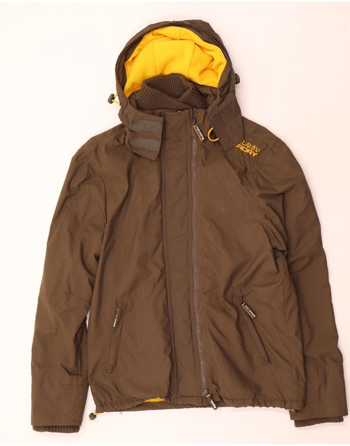 Jachetă Windbreaker pentru femei Superdry Graphic UK 16 Maro mare