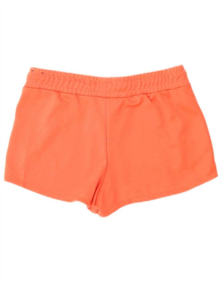 Pantaloni scurti sport grafic Nike pentru femei UK 14 Poliester portocaliu mediu
