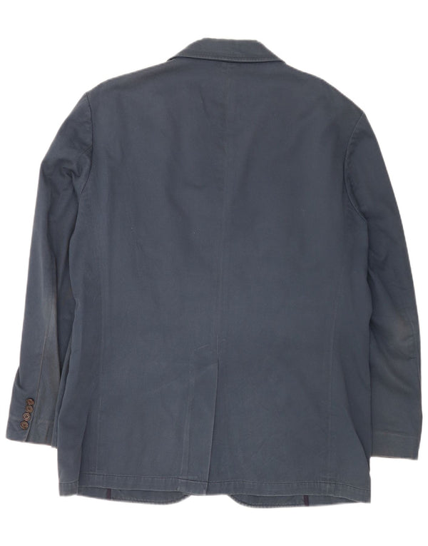 Jachetă Polo Ralph Lauren pentru bărbați, cu 3 nasturi, UK 40, bumbac mare, albastru bleumarin