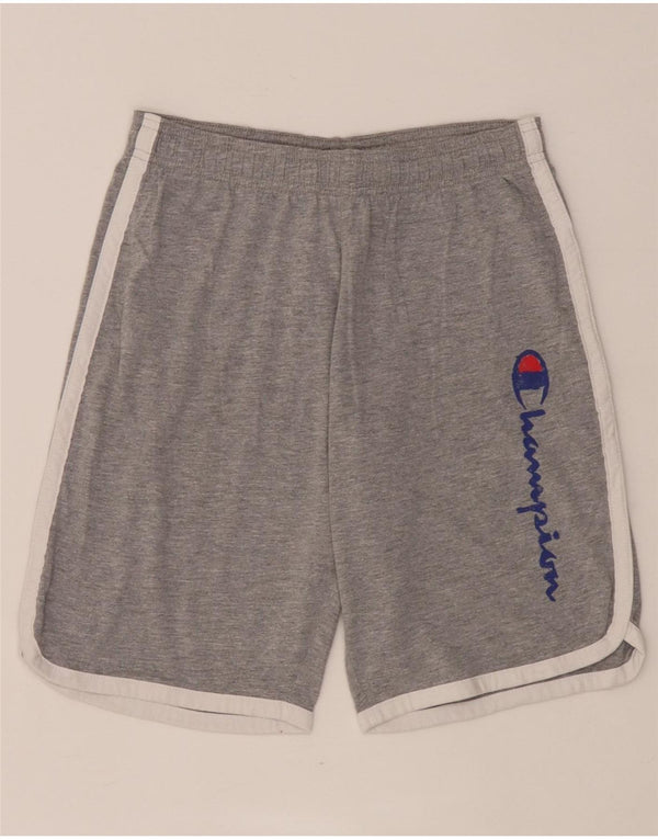 Pantaloni scurți sport grafic pentru fete Champion 11-12 ani, mari, gri, color block
