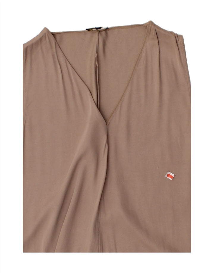 MASSIMO DUTTI Womens Sleeveless Blouse Top EU 42 Large Beige Vintage Massimo Dutti and Second-Hand Massimo Dutti from Messina Hembry 