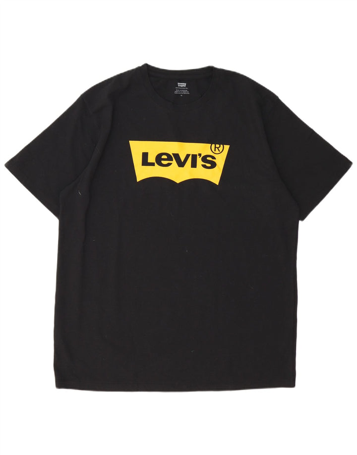 Tricou grafic pentru bărbați LEVI'S Top XL bumbac negru