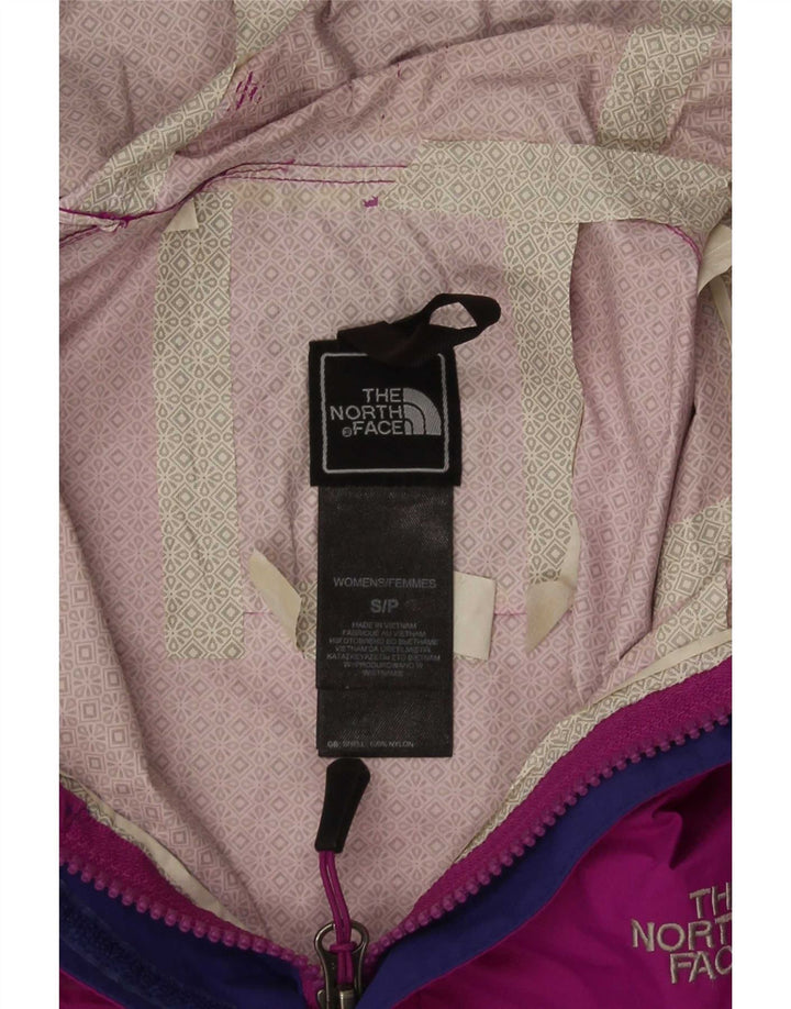 Jachetă de ploaie cu glugă The North Face pentru femei UK 10 Small Maroon Nylon