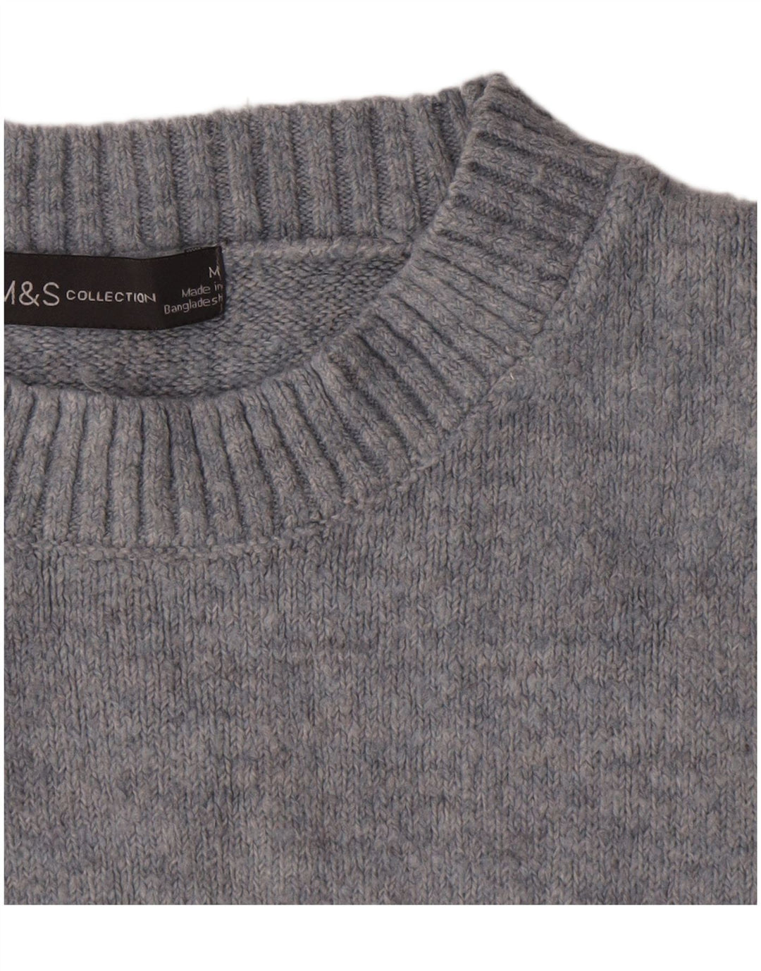 Marks & Spencer Pulover supradimensionat pentru femei cu gâtul turnat, UK 14, albastru mediu
