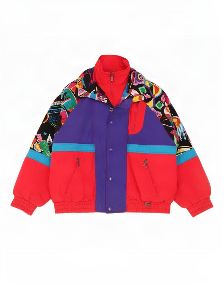 Jachetă de schi pentru bărbați Rodeo UK 40, mare, multicoloră, geometrică, nailon