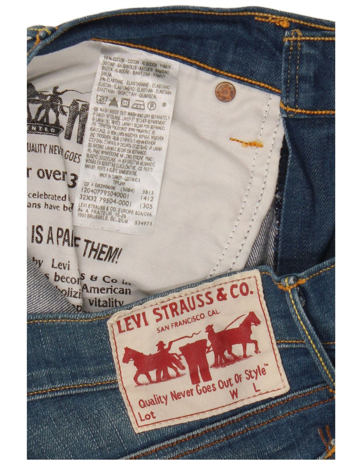 Blugi drepti pentru bărbați Levi's W32 L32 Bumbac albastru