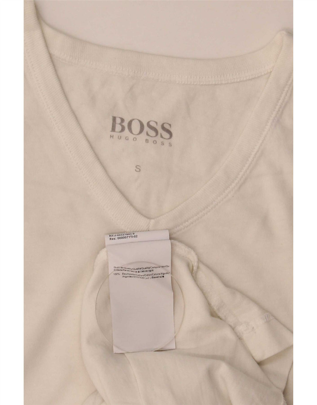 Tricou pentru bărbați Hugo Boss Top mic din bumbac alb