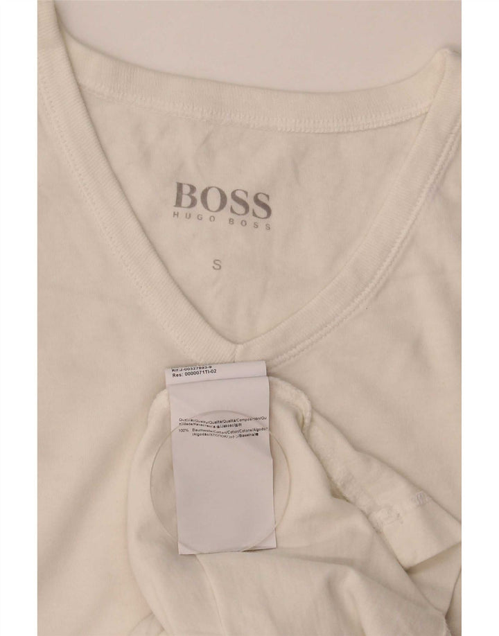 Tricou pentru bărbați Hugo Boss Top mic din bumbac alb