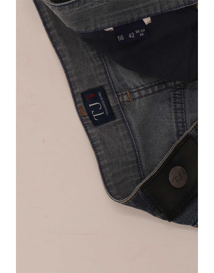 Blugi drepti pentru bărbați Trussardi W40 L29 albastru