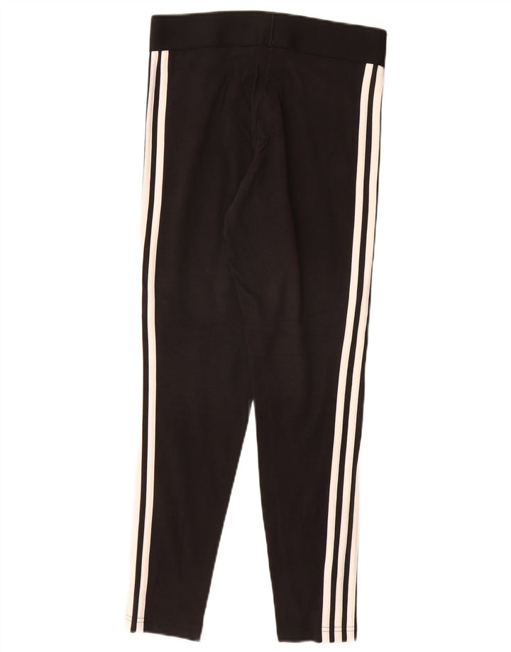 Leggings pentru femei ADIDAS UK 8/10 mic bumbac negru