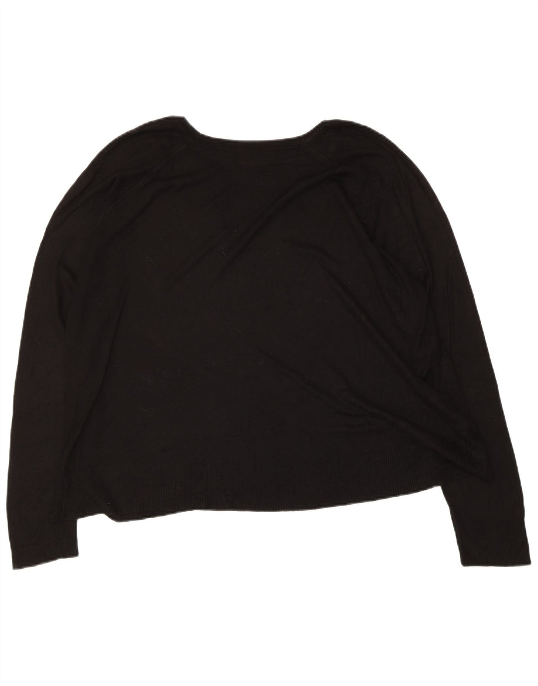 Pulover pentru femeie cu gât de barcă Zara UK 14 Medium Negru