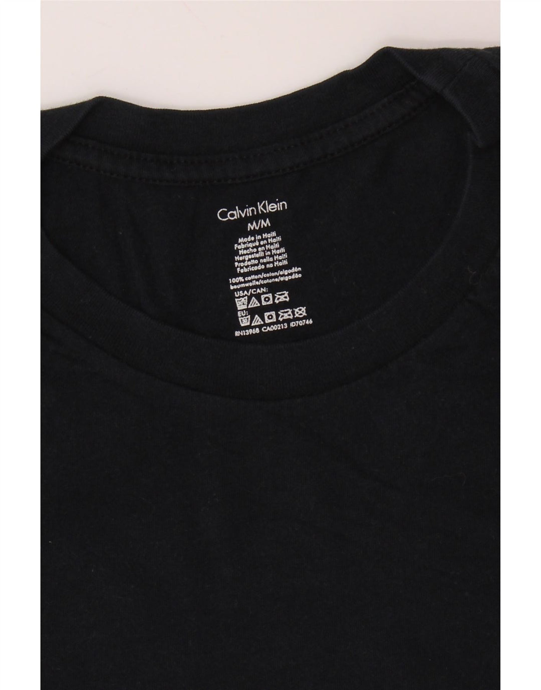 CALVIN KLEIN Tricou Bărbați Top Mediu Bleumarin Bumbac