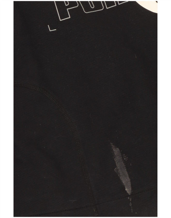 Pulover Puma Graphic Crop pentru femei UK 14 Medium Negru