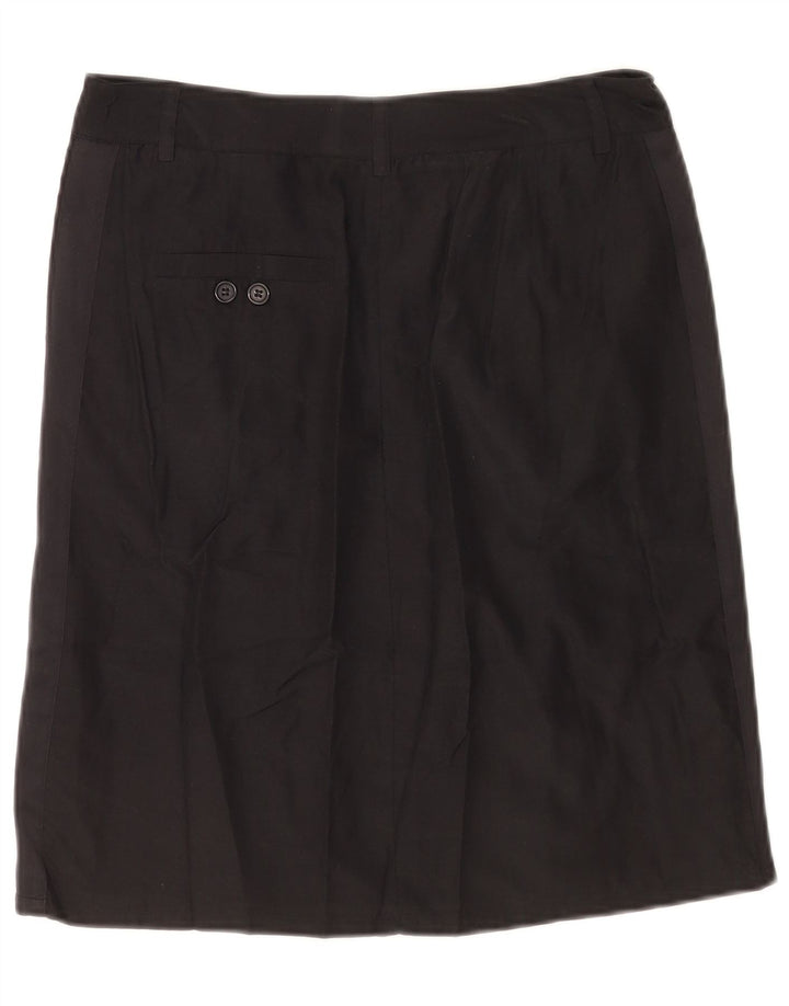Fusta dreaptă pentru femei Sisley W30 Medium Black